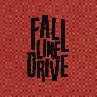 the words Fall Line Drive in black text over red